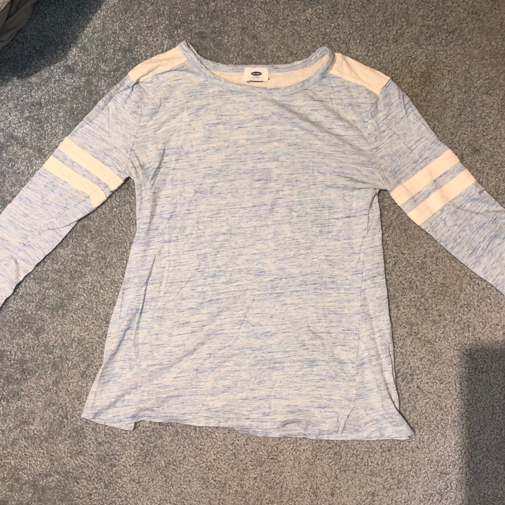 Heather blue shirt
